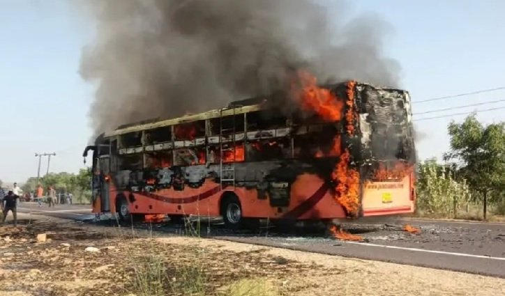 Jaisalmer Bus Fire Accident: 20 passengers burnt alive, 5 out of 16 injured in critical condition