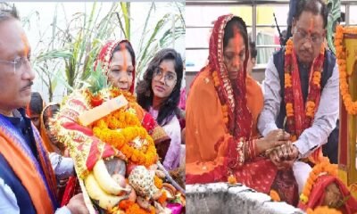 Jashpur: Chief Minister Sai offered prayers to the Sun at Kunkuri Chhath Ghat, reached the Sri Jagannath Temple and performed rituals