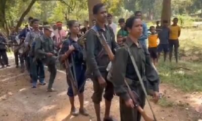Chhattisgarh: 21 Naxalites surrender in Kanker district, hand over AK-47, INSAS-SLR and other weapons to the police