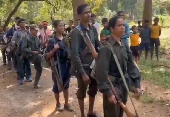 Chhattisgarh: 21 Naxalites surrender in Kanker district, hand over AK-47, INSAS-SLR and other weapons to the police