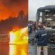 Kurnool Bus Fire Accident: Bus catches fire, 20 burnt alive, fire started when bike hits fuel tank