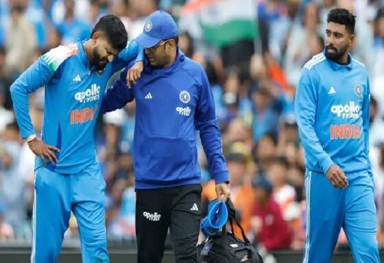 Shreyas Iyer fell while taking a catch and sustained a serious injury, undergoing treatment in the ICU, his condition stable