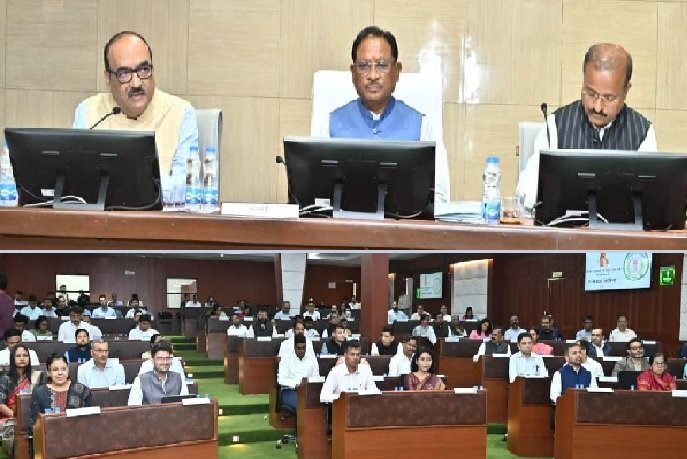 Raipur: CM Sai showed strictness in the 'Collectors Conference', said- "Negligence in public welfare works will not be tolerated."
