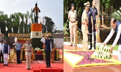 Chhattisgarh: Governor Deka and Chief Minister Sai participated in the Police Memorial Day parade and paid emotional tribute to the martyred soldiers at the Martyrs' Memorial