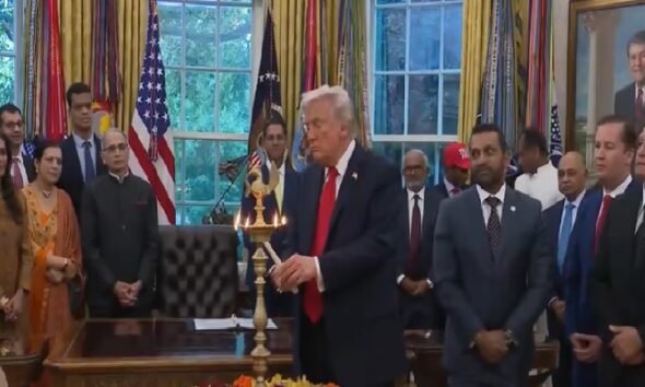 White House Diwali: President Trump celebrated Diwali at the White House, congratulated PM Modi over the phone