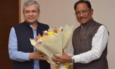 New Delhi: Chief Minister Sai paid a courtesy call to the Union Railway Minister, detailed discussions were held on new projects