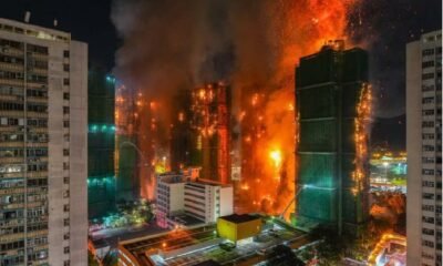 Hong Kong fire: A massive fire broke out in residential buildings in Hong Kong, so far 55 people died, 279 people missing