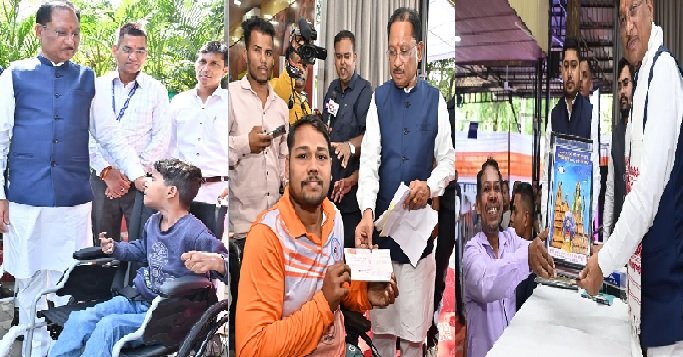 Raipur: People from far and wide reached the Chief Minister's residence during Jandarshan, problems were resolved quickly