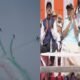 Chhattisgarh: Air Force planes performed acrobatics in the skies of Naya Raipur, people were mesmerized by the thrilling air show