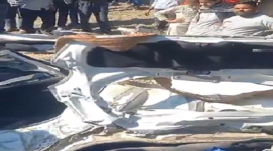 UP News: Major road accident on Delhi-Dehradun Expressway, dumper overturns on car, 7 killed