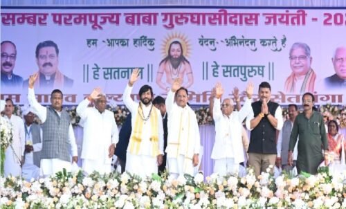 Chhattisgarh: 'A developed Chhattisgarh will only be achieved by following Baba's path', CM Sai announced a college in Lalpur and announced development works