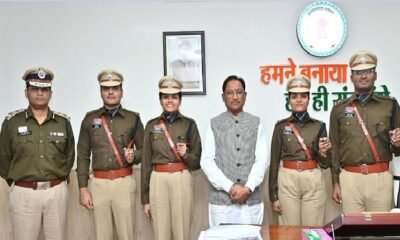 Chhattisgarh: Trainee IPS officers paid a courtesy call on Chief Minister Vishnudev Sai