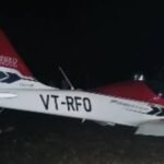 MP News: Trainee aircraft crashes after hitting a high-voltage line while landing in Seoni, both pilots injured