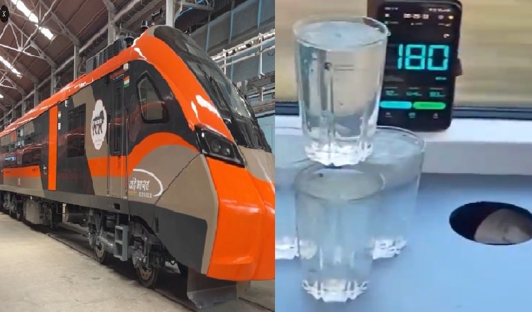 Vande Bharat Sleeper: Water did not spill in the Vande Bharat sleeper train even at a speed of 180 km per hour; it will soon be seen on the tracks