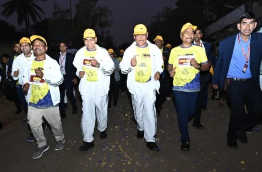 Chhattisgarh: CM Sai flagged off the Abujhmad Peace Half Marathon in Narayanpur, with over 10,000 runners participating