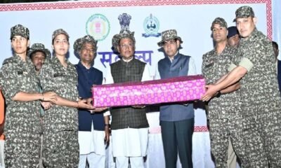 Chhattisgarh: CM Sai reached among the soldiers in Narayanpur, had dinner with the security forces