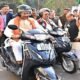 Raipur: Road accidents will only be reduced through public awareness: CM Vishnudev Sai, wearing a helmet and riding a scooter himself, gave the message of road safety