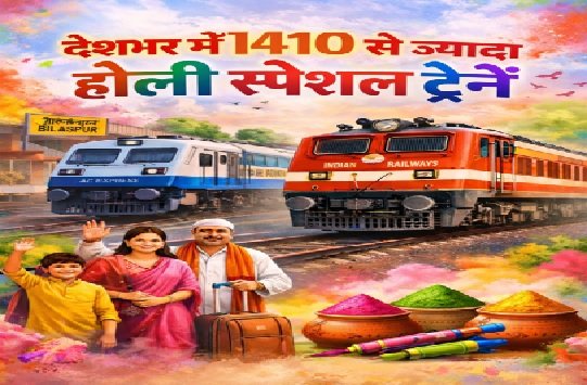 Holi Special Train 2026, Indian Railways Holi Plan, Tirupati Raxaul Special Train, Patna Charlapalli Train, SECR Special Train, Holi Rush Trains