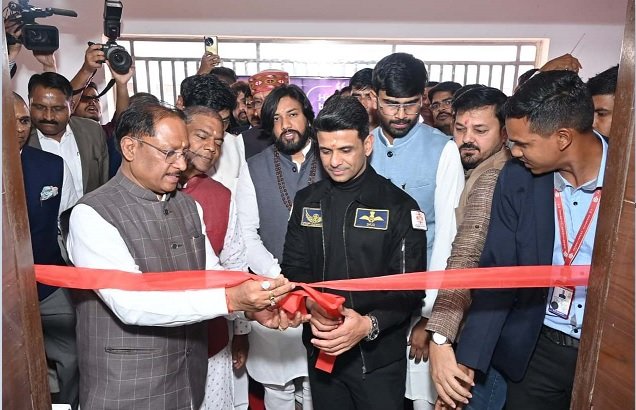 Chhattisgarh: CM Sai inaugurated Chhattisgarh's first space center, Captain Shubhanshu Shukla said - this is not my journey, but the space journey of the entire India