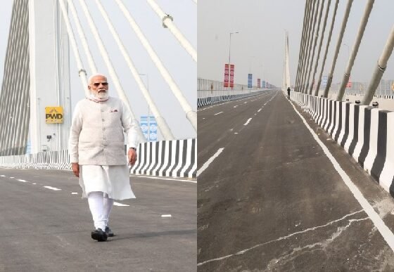 PM Modi Assam: PM Modi landed on the highway in Assam from an Air Force plane, said- Congress gives a platform to those with anti-national thinking