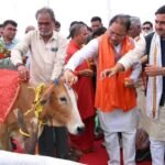 chhattisgarh gaudham yojana, vishnu deo sai gaudham launch, surabhi gaudham chhattisgarh, cow protection scheme cg, bilaspur lakhasar gaudham news