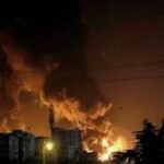 Iran Israel war, Israel attack on Iran oil tanks, Donald Trump statement Iran,Middle East conflict, Hormuz Strait tension,Iran oil depot attack