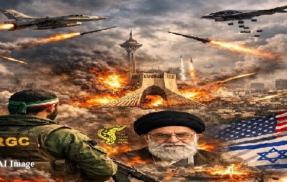 Iran Israel War, US Iran Attack, IRGC Headquarters Strike, Ali Khamenei Death, Middle East Conflict, Donald Trump Statement, Tehran Missile Attack