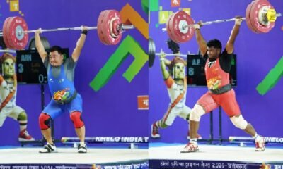 Khelo India Tribal Games 2026 weightlifting, Lalu Taku gold medal, 94kg weightlifting India, Raipur sports event, tribal athletes India
