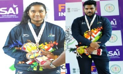 Chhattisgarh players Khelo India 2026, Rishika Kashyap silver medal, Lucky Babu Markam bronze, tribal games weightlifting results, Raipur sports news, Chhattisgarh sports achievement, Khelo India Tribal Games performance