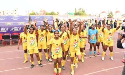 chhattisgarh women football gold, khelo india tribal games 2026 football, kiran pisda goal, raipur football final, chhattisgarh sports news, tribal games football result, india women football news