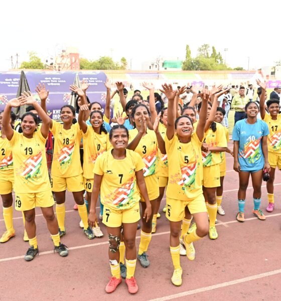 chhattisgarh women football gold, khelo india tribal games 2026 football, kiran pisda goal, raipur football final, chhattisgarh sports news, tribal games football result, india women football news
