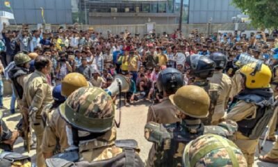 noida protest, salary hike up, workers protest noida, minimum wage increase up, noida violence, police action noida, up government decision, labour protest india