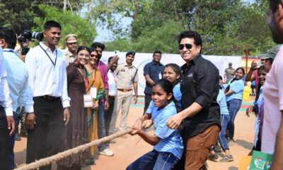 Sachin Tendulkar Bastar visit, Chhattisgarh sports development, Maidan Cup campaign, Dantewada news, tribal youth sports, Vishnu Deo Sai statement, Bastar development news