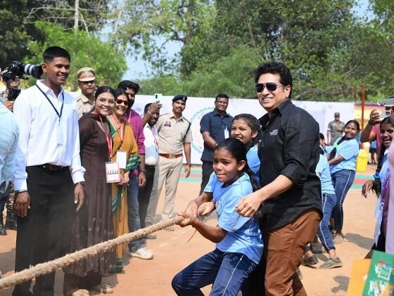 Sachin Tendulkar Bastar visit, Chhattisgarh sports development, Maidan Cup campaign, Dantewada news, tribal youth sports, Vishnu Deo Sai statement, Bastar development news