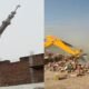 Sambhal mosque demolition, illegal encroachment UP, bulldozer action Sambhal, mosque minaret demolition, UP administration news