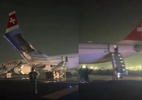 दिल्ली एयरपोर्ट, स्विस एयरलाइंस, फ्लाइट LX147, इंजन फेल, एयरबस A330, ज्यूरिख फ्लाइट, विमान हादसा, इमरजेंसी लैंडिंग, एविएशन न्यूज