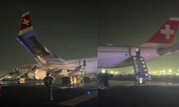 दिल्ली एयरपोर्ट, स्विस एयरलाइंस, फ्लाइट LX147, इंजन फेल, एयरबस A330, ज्यूरिख फ्लाइट, विमान हादसा, इमरजेंसी लैंडिंग, एविएशन न्यूज