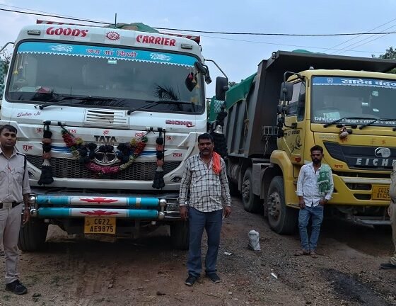 Illegal Sand Mining, Chhattisgarh Mining Department, Raipur News, Arang Sand Action, Vishnu Deo Sai, Illegal Sand Transport, Mining Raid, Sand Seizure, Chhattisgarh News, Mining Department Action
