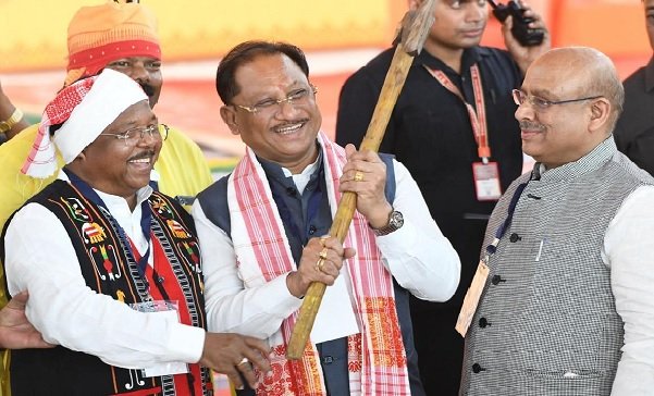 Vishnu Deo Sai, Tribal Cultural Conclave, Red Fort Delhi, Birsa Munda 150th birth anniversary, Amit Shah, tribal culture India, Chhattisgarh tribal news, Bastar Olympics, tribal language preservation, जनजातीय समागम, लाल किला कार्यक्रम, बिरसा मुंडा