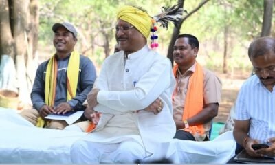 Vishnu Deo Sai Garpa visit, Abujhmad development news, Narayanpur CM visit, Garpa Jan Chaupal, Bastar development, Vishnu Deo Sai latest news, Abujhmad road project, Garpa police station, CM SuShasan Tihar, Chhattisgarh tribal development
