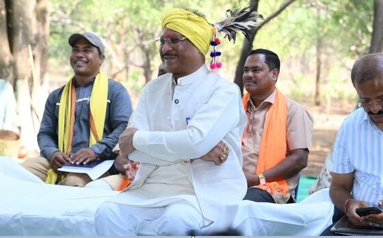 Vishnu Deo Sai Garpa visit, Abujhmad development news, Narayanpur CM visit, Garpa Jan Chaupal, Bastar development, Vishnu Deo Sai latest news, Abujhmad road project, Garpa police station, CM SuShasan Tihar, Chhattisgarh tribal development