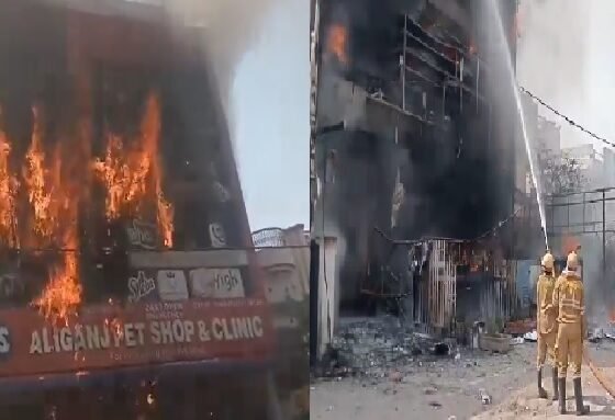 Lucknow Fire News, Aliganj Fire, Coaching Center Fire, Lucknow Building Fire, Brajesh Pathak, UP Fire Accident, Breaking News