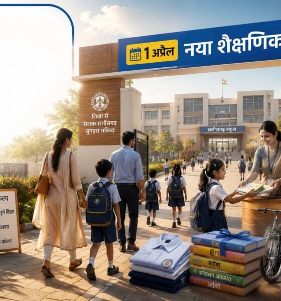 छत्तीसगढ़, NEP 2020, पहली कक्षा, 6 साल उम्र, स्कूल शिक्षा विभाग, नया शैक्षणिक सत्र, 1 अप्रैल से स्कूल, CBSE पैटर्न, स्कूल एडमिशन, स्कूल कैलेंडर, Chhattisgarh Education, Raipur News