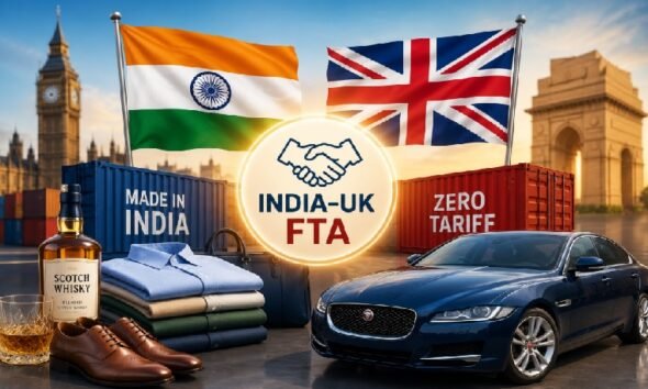 India UK FTA, India UK Free Trade Agreement, भारत UK व्यापार समझौता, UK Cars, Scotch Whisky, Jaguar Land Rover, Rolls Royce, Textile Export, Pharma Export, Engineering Export, Free Trade Agreement India, Business News, Economy News