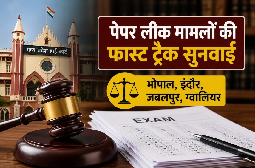 मध्य प्रदेश हाईकोर्ट, पेपर लीक, फास्ट ट्रैक कोर्ट, भर्ती परीक्षा, BNSS 2023, BNS 2023, JMFC, भोपाल, इंदौर, जबलपुर, ग्वालियर, MP News