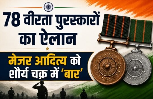 Independence Day 2026, Gallantry Awards 2026, वीरता पुरस्कार 2026, Kirti Chakra 2026, कीर्ति चक्र, Shaurya Chakra, शौर्य चक्र, Shaurya Chakra Bar, मेजर आदित्य प्रताप सिंह, Army Gallantry Awards, Sena Medal, राष्ट्रपति द्रौपदी मुर्मू, Independence Day Awards, Indian Army Awards, CAPF Awards, Army Dog Tyson, Mention in Despatches
