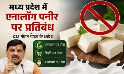 मध्य प्रदेश एनालॉग पनीर बैन, एनालॉग पनीर प्रतिबंध, मोहन यादव, मुख्यमंत्री मोहन यादव, MP News, Analog Paneer Ban, Madhya Pradesh News, असली पनीर, नकली पनीर, खाद्य एवं नागरिक आपूर्ति विभाग, पनीर पर प्रतिबंध, दूध से बना पनीर, महाराष्ट्र, गुजरात, छत्तीसगढ़