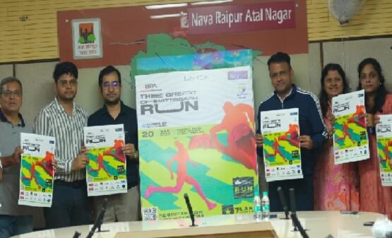 TGCG 2026, The Great Chhattisgarh Run 2026, TGCG poster launch, Rivers of Chhattisgarh, Nava Raipur running event, Chandan Kumar NRANVP, LetsRun Community, Chhattisgarh Run, TGCG 2026 date, 20 December 2026