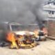 Patna News, Patna Road Accident, Bihar News, Agam Kuan, Zero Mile Patna, NH-30 Jam, Bus Burnt, Violence in Patna, Police Vehicle Burnt, बिहार समाचार, पटना सड़क हादसा