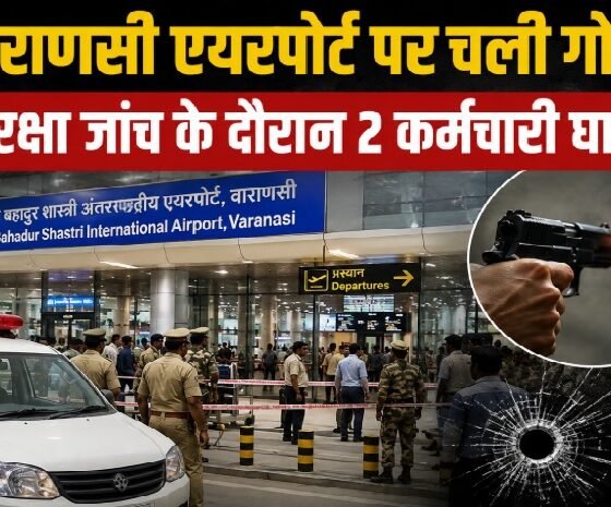 Varanasi Airport Firing, वाराणसी एयरपोर्ट फायरिंग, Varanasi Airport, गोली चलने की घटना, Air India Express, Kamlesh Rai, वाराणसी न्यूज, Azamgarh News, CISF, Airport Security, Mumbai Flight, एयरपोर्ट फायरिंग, उत्तर प्रदेश न्यूज, UP News